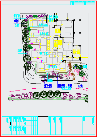 唐山某小区住宅绿化带详细建筑施工图-图一