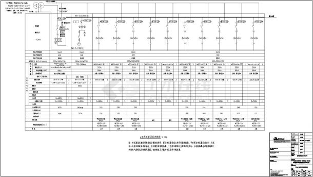 某学校宿舍旁配电房系统设计图-图一