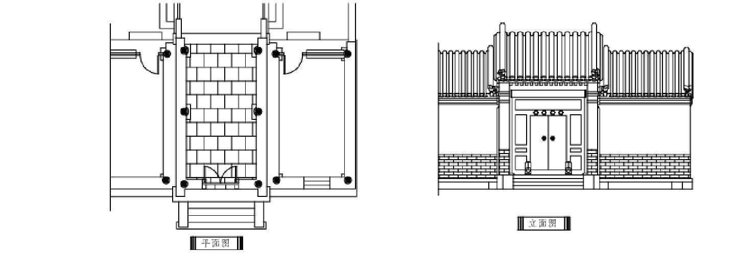 古典建筑平立面建施CAD图