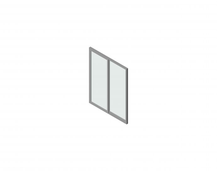 窗嵌板_70-90 系列双扇推拉铝窗_图1