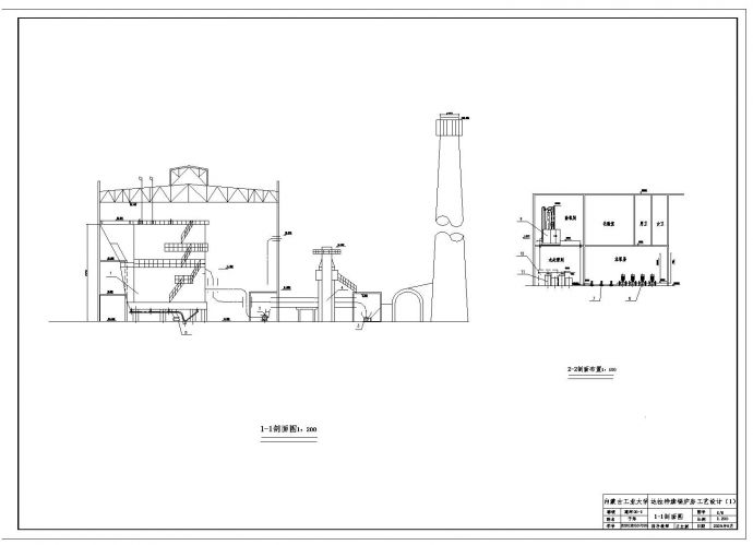 学士达拉特旗锅炉房毕业设计CAD套图_图1