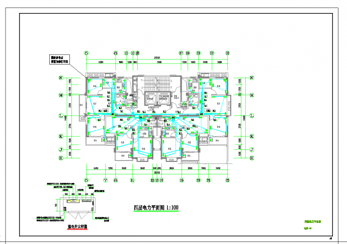 浙江二十四层安置房智能化工程电气设计施工CAD图纸_图1