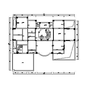 现代大气别墅CAD平面图_图1