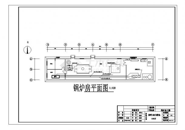 某锅炉房强电设计CAD图纸-图二
