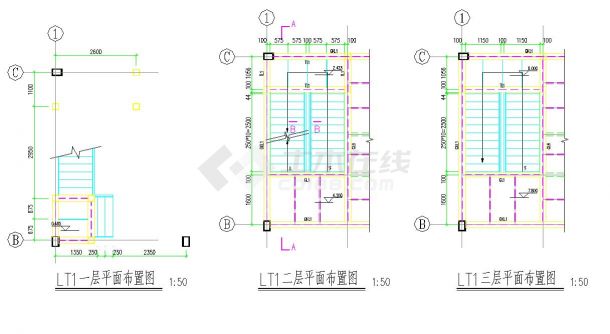 某地新中式建筑001号房屋钢结构施工图CAD图纸-图二