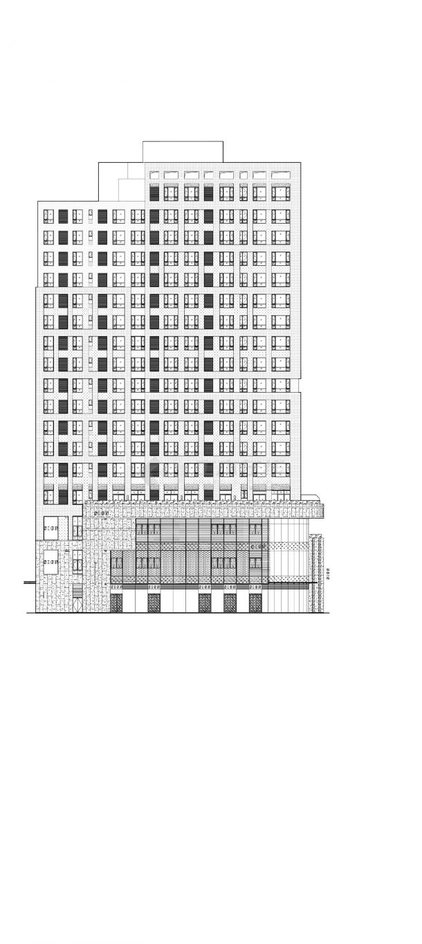 某地集团地块综合体建筑设计图-图一