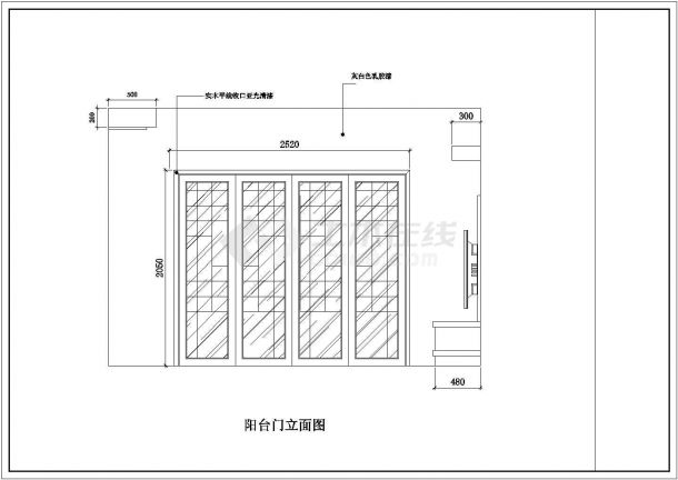 郴州新古典主义家居装修详细建筑施工图-图二