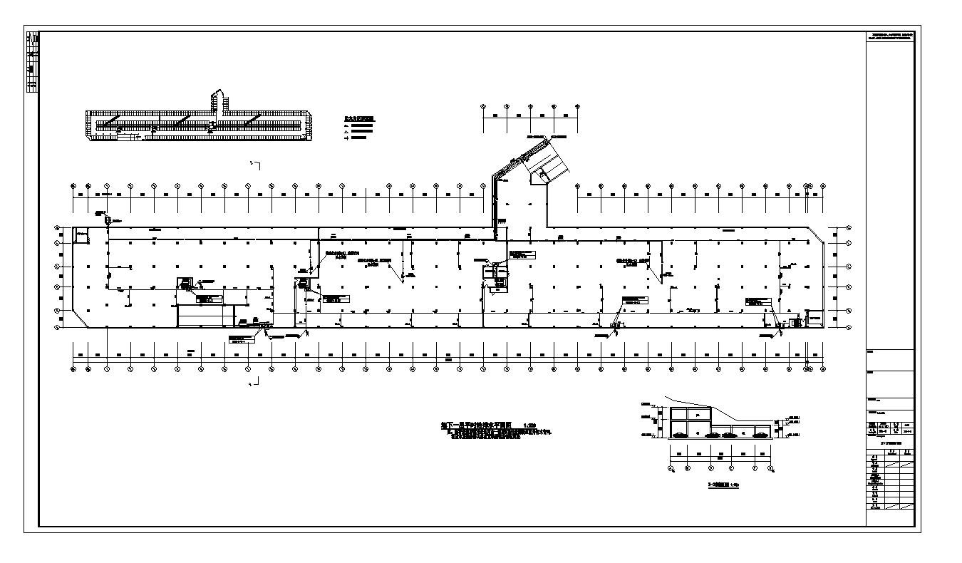 江苏省某高层住宅楼及地下室给排水设计CAD施工图