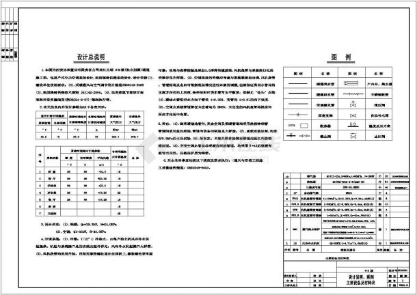 泉州别墅暖通全套施工cad图-图一