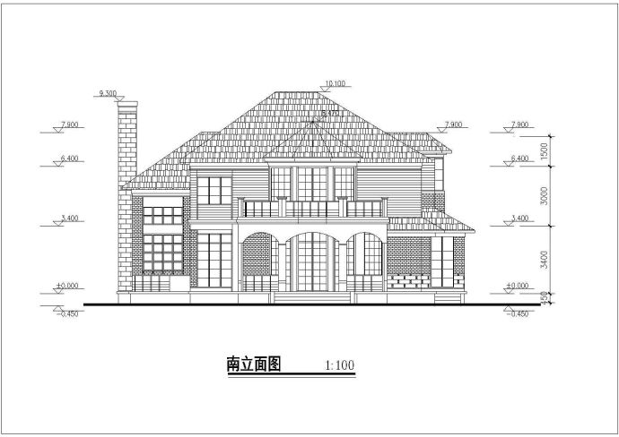 揭阳二层双拼别墅详细建筑施工图_图1