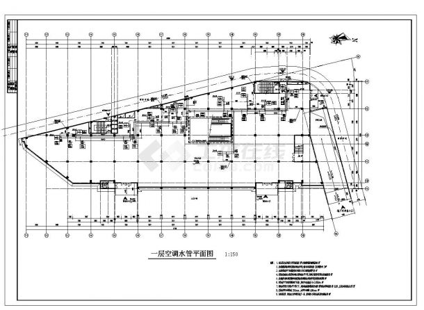 四川省多层商业建筑空调通风系统设计CAD施工图-图二