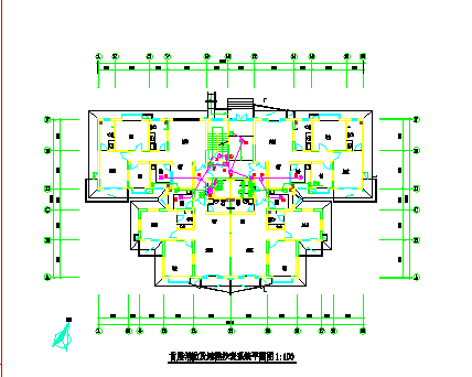 东莞某高层大厦消防CAD电气设计完整图-图二