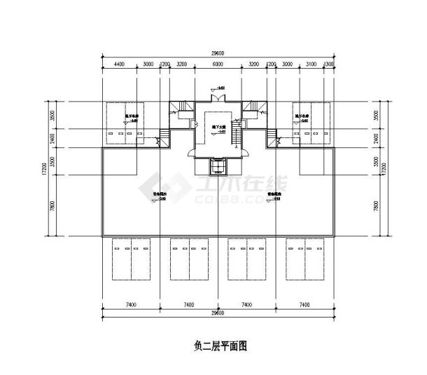 61F洋房户型结构设计图-图一