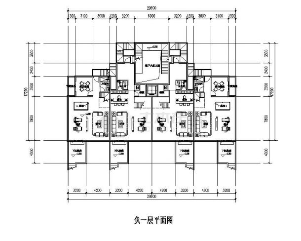 61F洋房户型结构设计图-图二