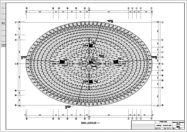 单层网架结构游泳馆全专业设计施工图-图二