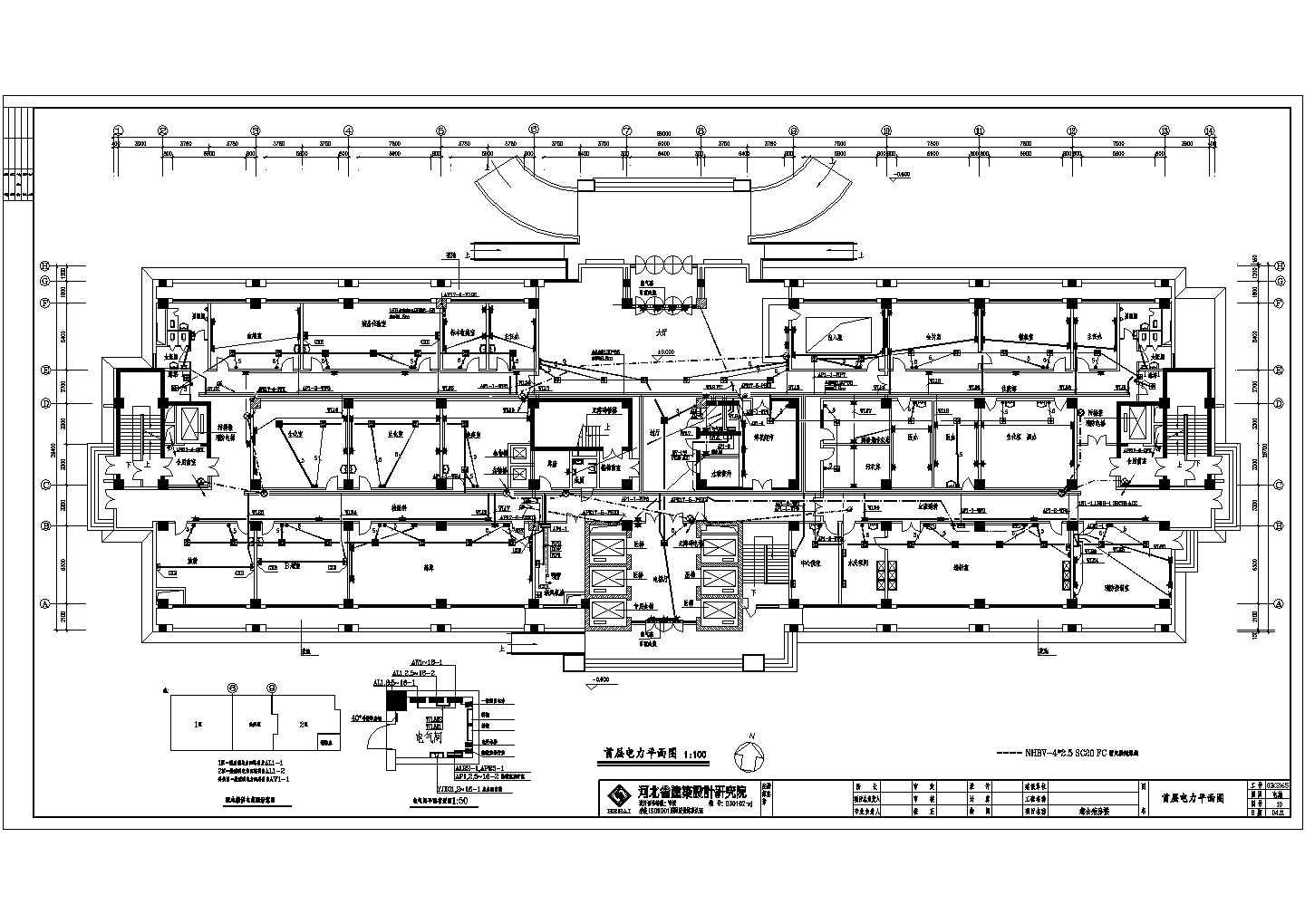 常熟大型医院综合楼全套电气施工设计图纸（含完整二次控制原理图）