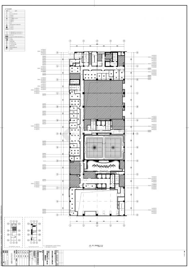 苏州国际博览中心三期项目-轻奢某富酒店(1-2F)平面装饰设计CAD图-图一