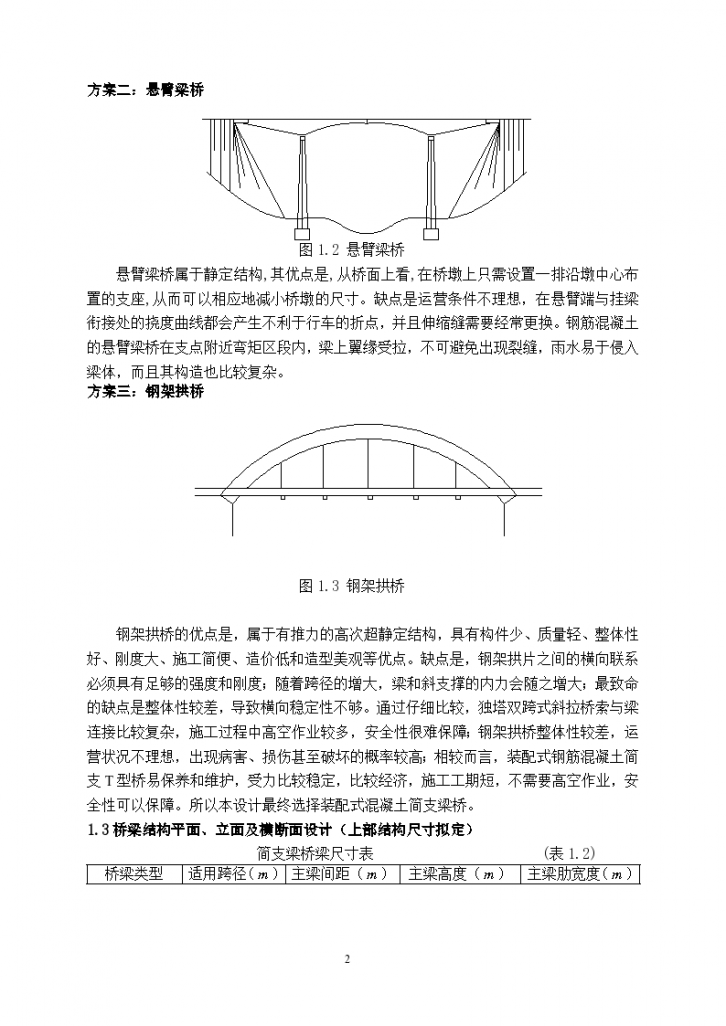 24m钢筋混凝土简支T型梁桥毕业设计计算书-图二