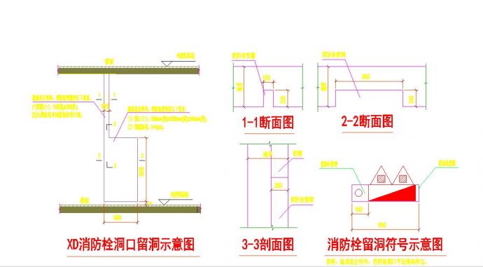 某地地下五层墙柱平面定位图CAD图纸_图1