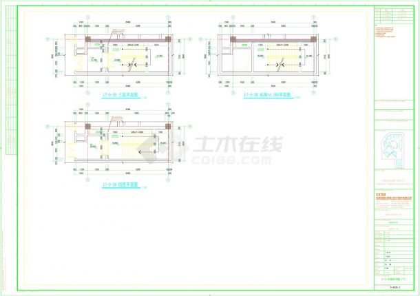 水湾壹玖柒玖广场裙房地下室-LT-0-28楼梯详图CAD图-图二