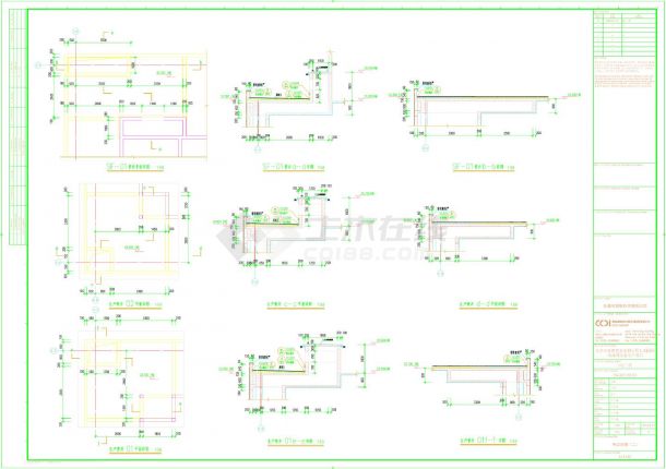 生态园网络通讯设备生产项目1号厂房-节点详图CAD图-图二