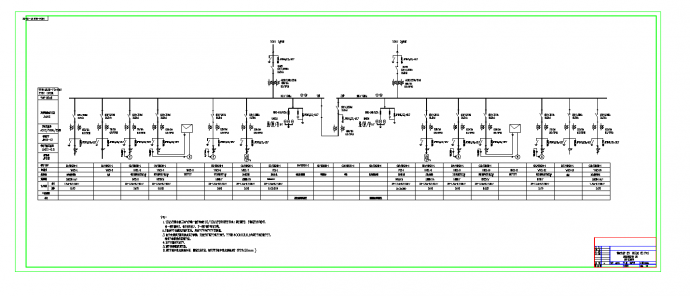 某地某油气处理厂变电所高压主接线图CAD图纸_图1