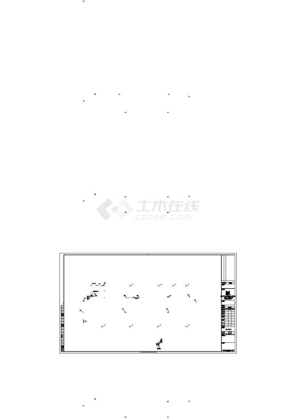 泉州6号楼市区便民服务中心全套施工cad图-图一