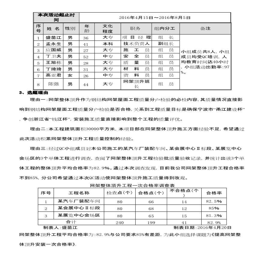 提高网架整体顶升安装一次合格率-图二