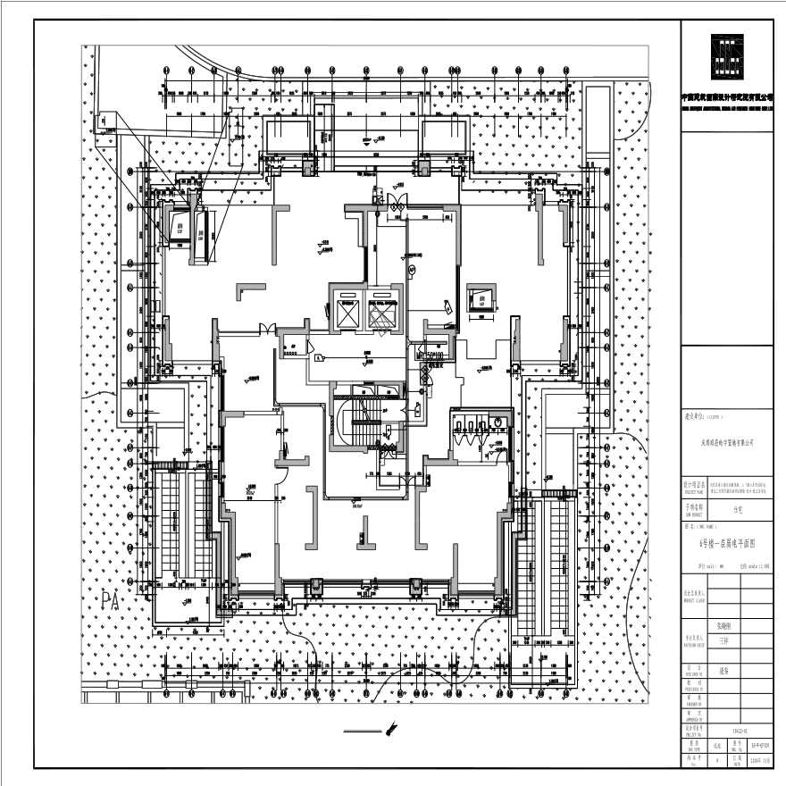  Information Construction - Residence - ES-W-QP029-6 Weak Current Plan of Building 1 - Figure 1