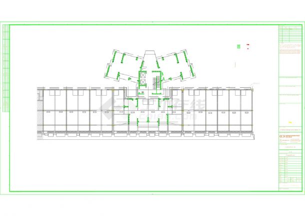 中信水岸城六期 商业C区（三）一层自动喷淋平面图 CAD图-图一