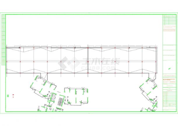 中信水岸城六期 商业A区（一）屋顶给排水平面图 CAD图-图一
