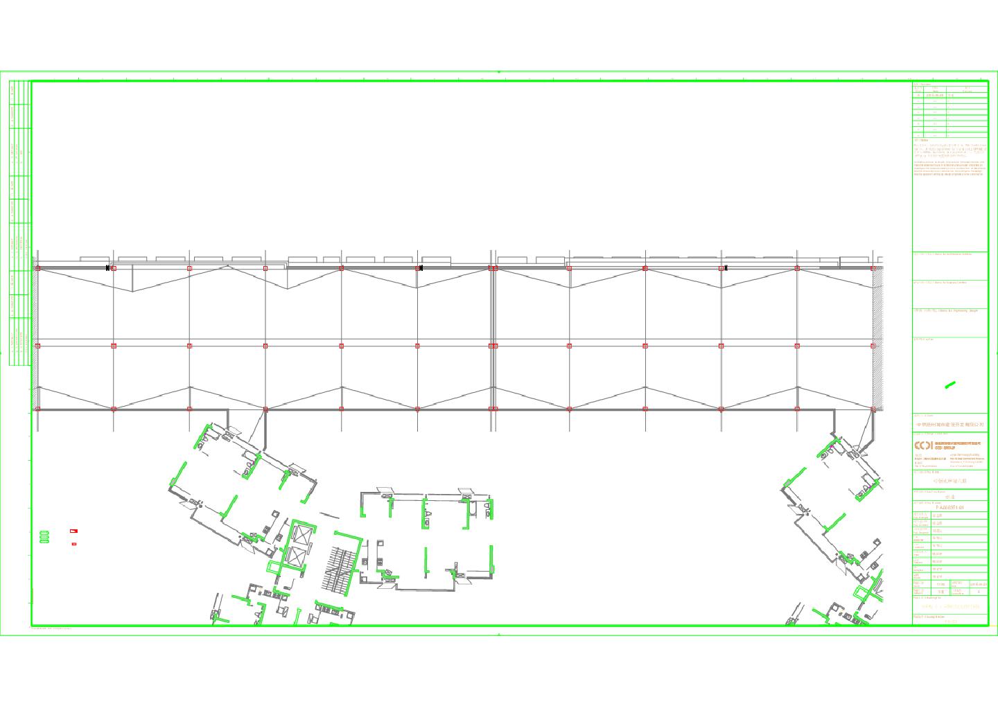 中信水岸城六期 商业A区（一）屋顶给排水平面图 CAD图