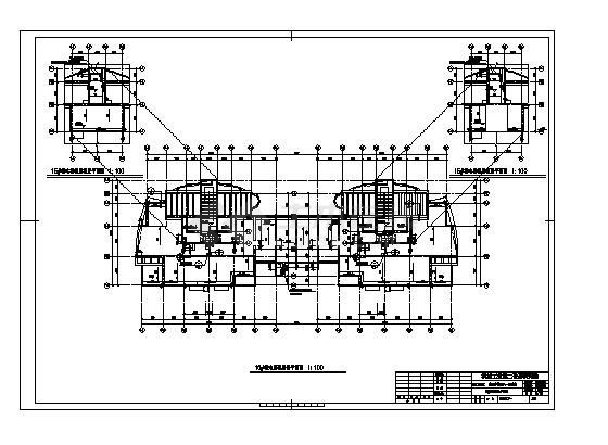 机械部设计二院电梯机房层平面图-图一