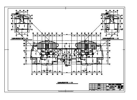 机械部设计二院电梯机房层平面图