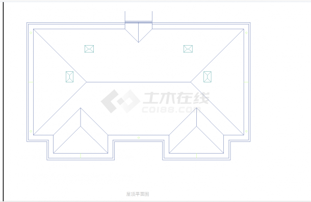 某地草屋平面图CAD图纸-图二