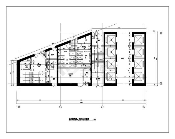 北京某高层办公楼建筑图-图一