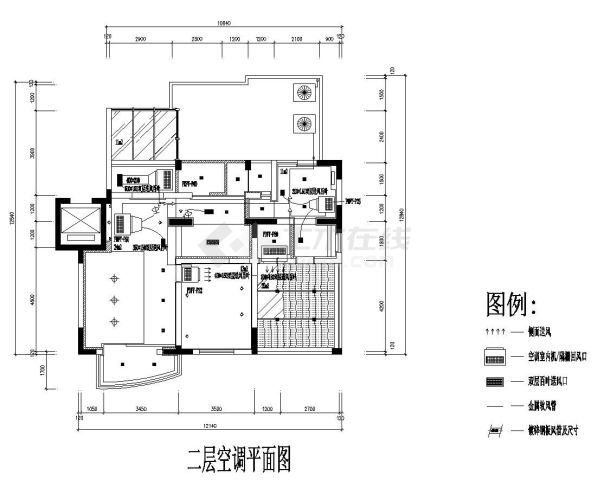 某住宅家用中央空调图-图一