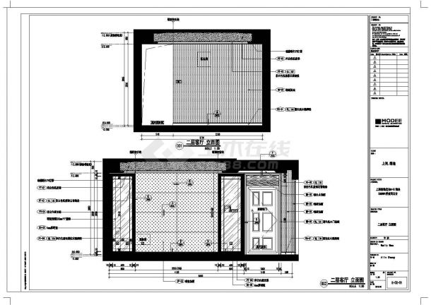 某地花园小区精品住宅装修施工全套设计cad图-图一