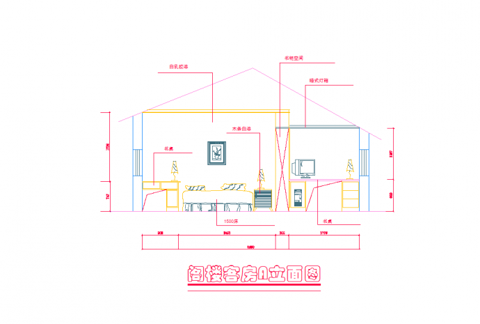 某地宁波住宅复式房装饰设计CAD图纸_图1