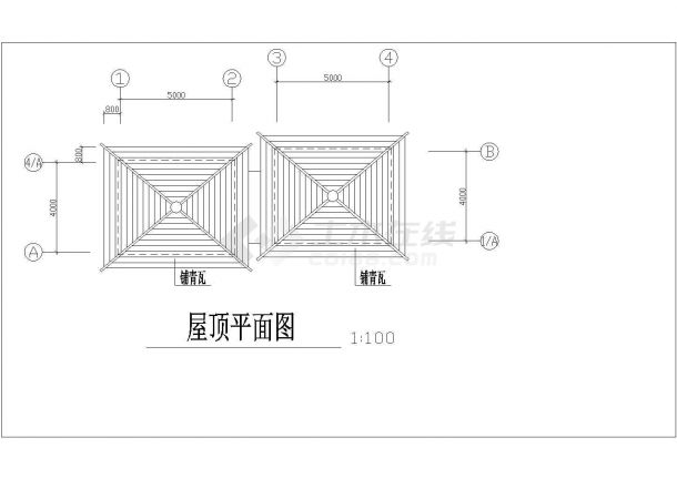 某城市五星级厕所建筑施工CAD图-图二