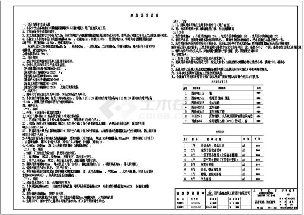 南京西部某石材城建筑设计CAD图-图一