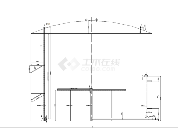 某地钢结构储罐节点图CAD图纸-图二