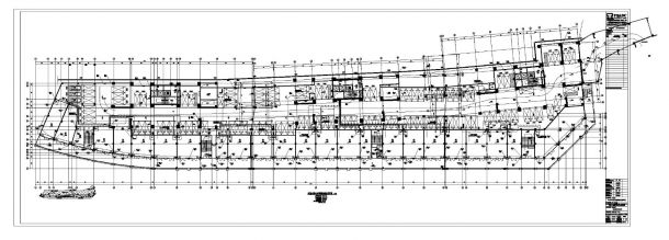 某市大型建设项目商业及车库水结构布置CAD参考施工图-图一