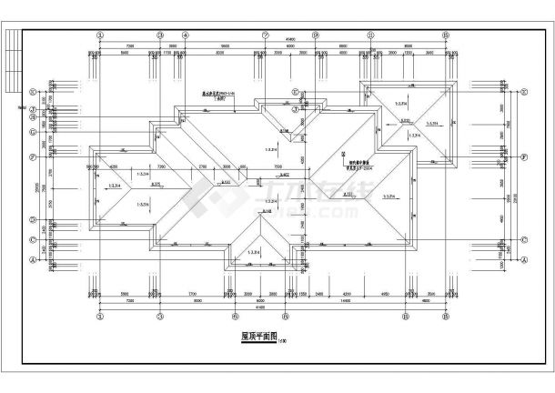 某2层精品幼儿园建筑施工设计全套图（含平立剖图）-图二