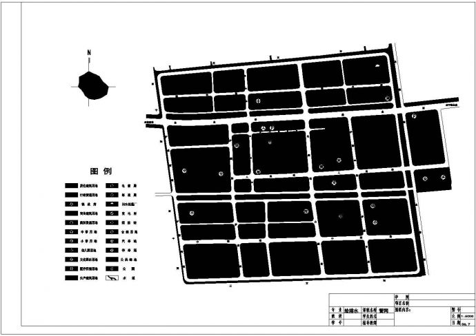 南京某大学给排水管网工程全套设计cad图纸_图1