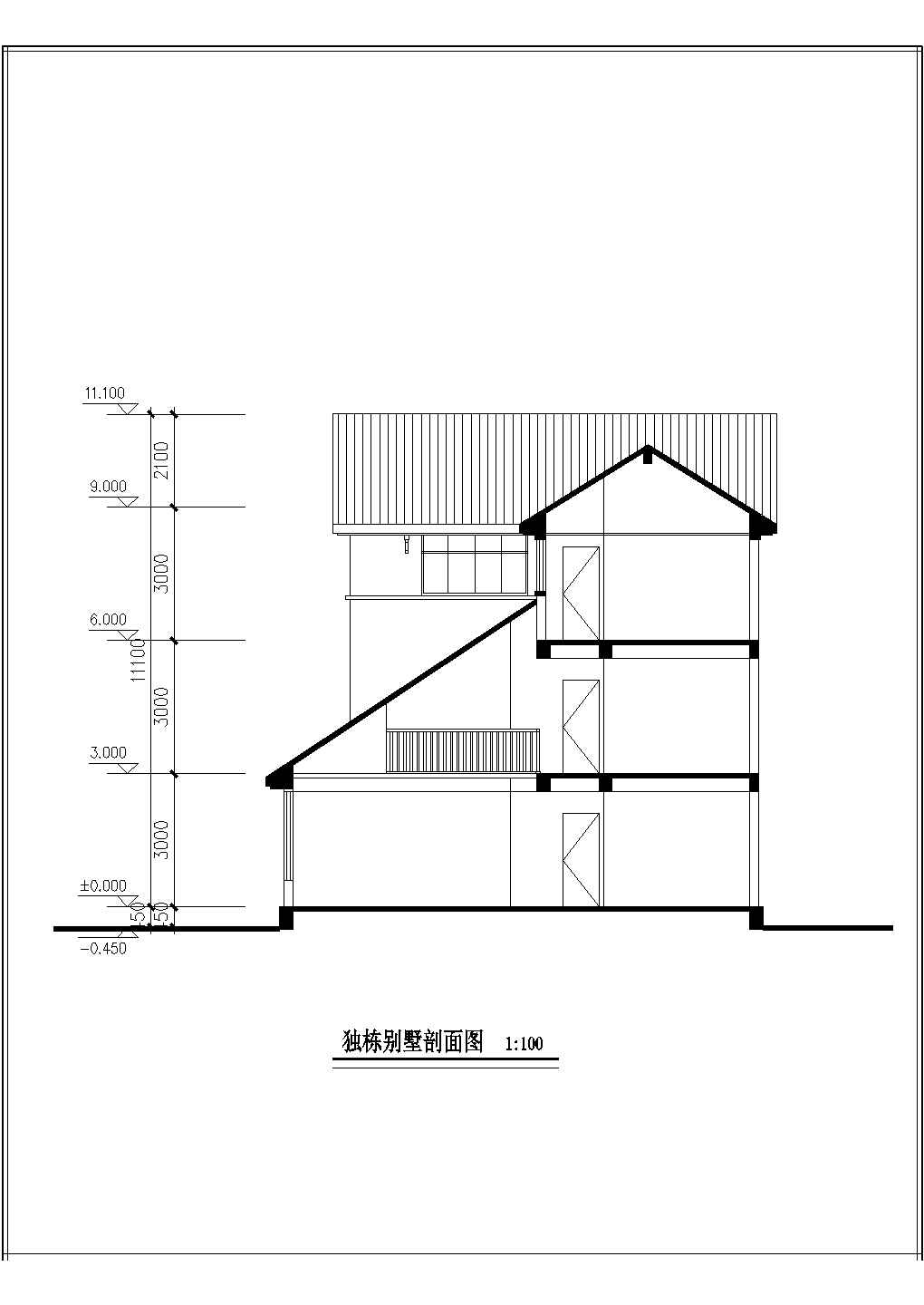 上海某地精品小区独栋别墅楼全套施工设计cad图纸
