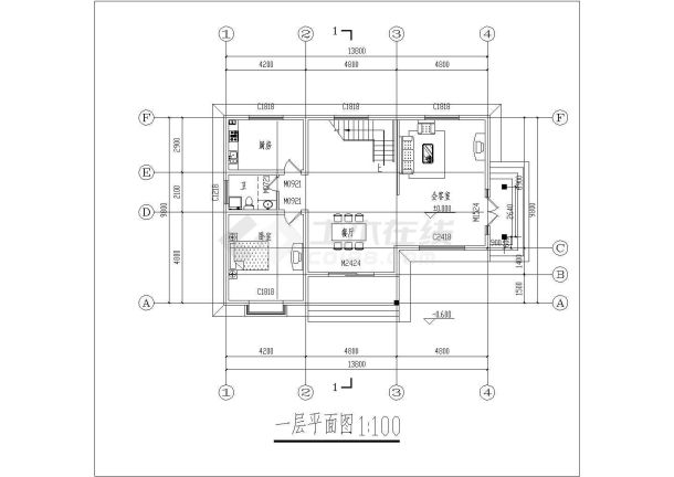 乡村风格度假区多层别墅楼全套施工设计cad图纸-图二