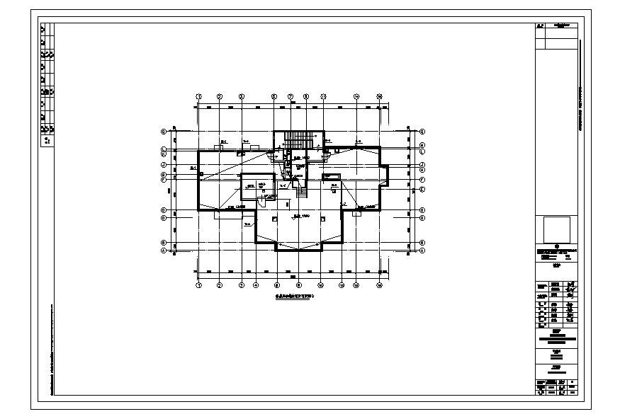 某市建筑工程房屋排水结构系统图CAD规划详图