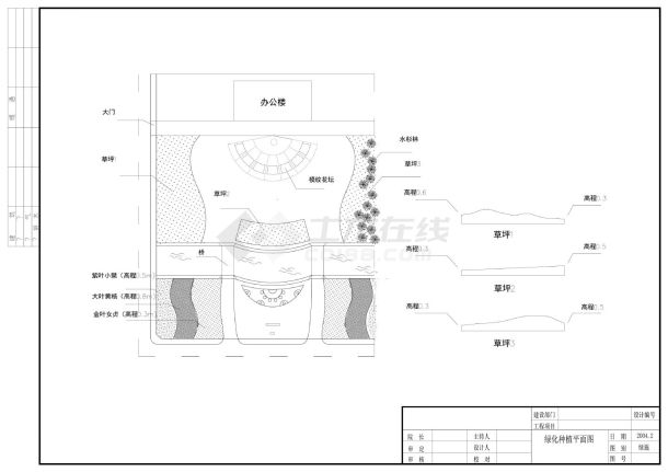 公园景观绿化平面图-图一