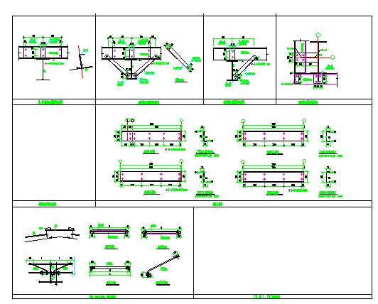 某地多种门式刚架钢结构节点详图CAD图纸_图1